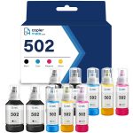 Compatible Epson EcoTank Ink 502 10-Pack - Ultra High Yield