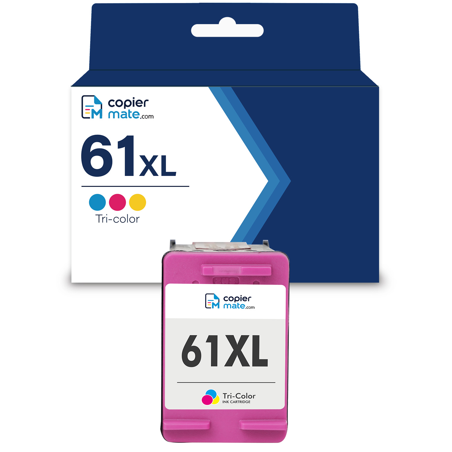61XL-CMY Compatible HP 61XL Tri‑Color Ink Cartridge | High Yield - Image 1