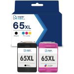 Compatible HP 65XL Ink Cartridge 2‑Pack | 1 Black + 1 Tri‑Color