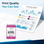 Compatible HP 65XL Tri‑Color Ink Cartridge | High Yield - Image 4
