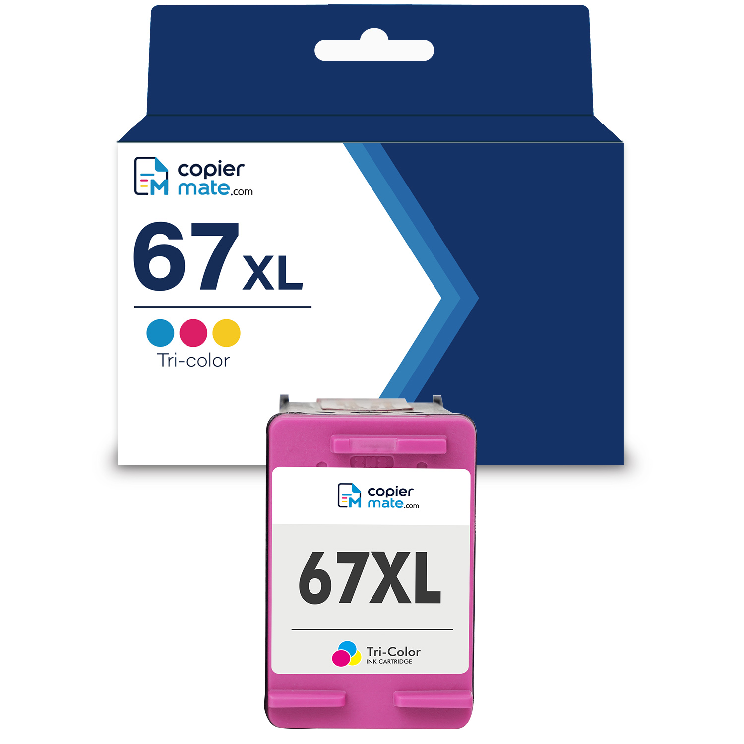 67XL-CMY Compatible HP 67XL Tri‑Color Ink Cartridge | High‑Yield - Image 1