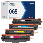 Compatible Canon 069 Toner Cartridge 4-Packs | Standard Yield - With Chip