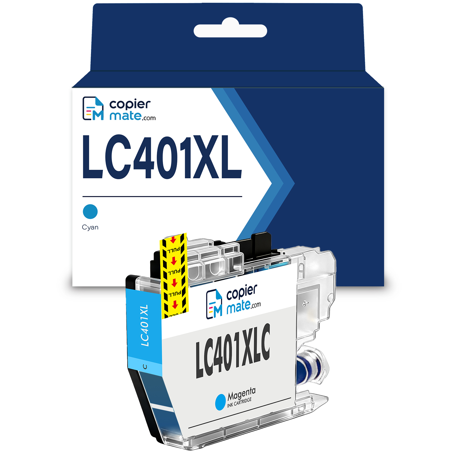 LC401XL-C Compatible Brother LC401XLC Cyan Ink Cartridge - High Yield - Image 1