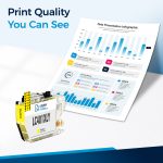 Compatible Brother LC401XLY Yellow Ink Cartridge - Image 4