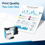 Compatible Brother LC501XL Cyan Ink Cartridge - High Yield - Image 4