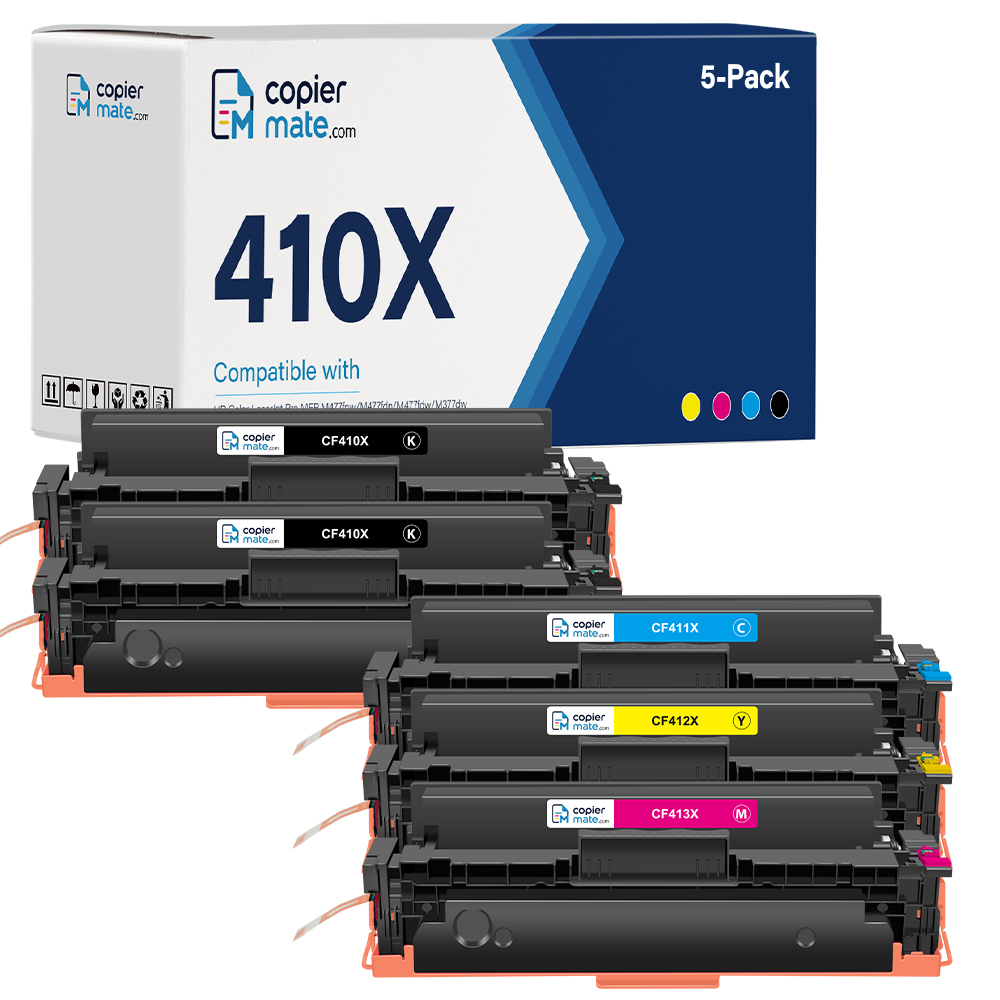 CF410X-主图-KCMY 拷贝 Compatible HP 410X Toner Cartridge 5-Pack | High Yield - Image 1