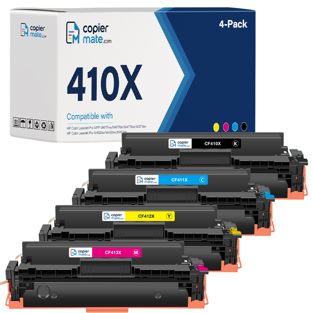 CF410X-主图-KCMY Compatible HP 410X Toner Cartridge 4-Pack | High Yield - Image 1