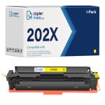 Compatible HP 202X Yellow High Yield Toner Cartridge