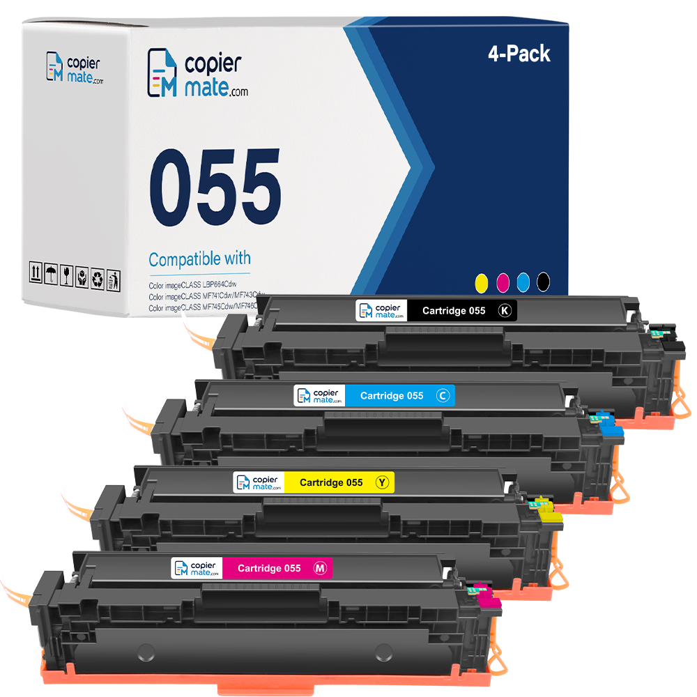 Cartridge 055-主图-KCMY Compatible Canon 055 Toner Cartridge 4-Pack | Standard Yield - Image 1