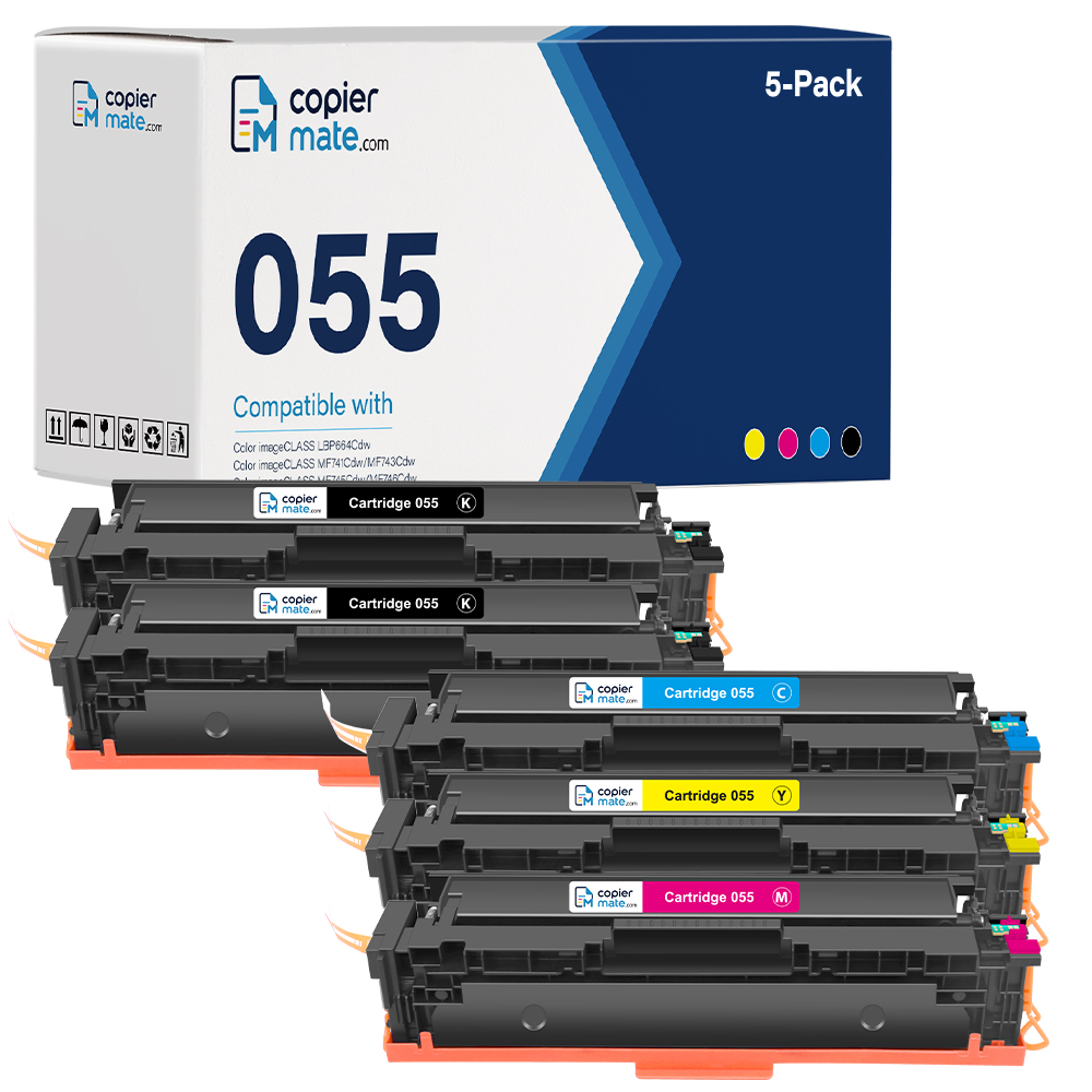 Cartridge 055-主图-KCMY 拷贝 Compatible Canon 055 Toner Cartridge 5-Pack | Standard Yield - Image 1