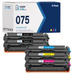 Compatible Canon 075 Toner Cartridge 5-Pack | Standard Yield