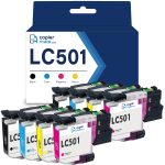Compatible Brother LC501 Ink Cartridges 8-Pack | 2 Black + 2 Cyan + 2 Magenta + 2 Yellow