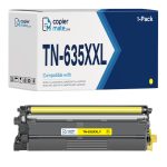 Compatible Brother TN635XXL Yellow Toner Cartridge | High Yield