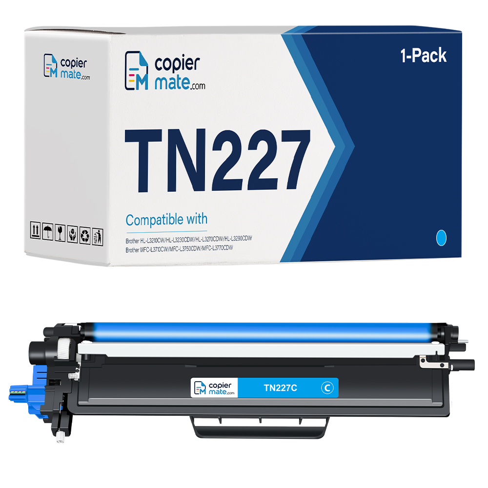 TN227-主图-C Compatible Brother TN227 Cyan Toner Cartridge - Image 1