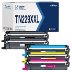 Compatible Brother TN229XXL 5-Pack Toner Cartridge | High Yield