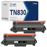 Compatible Brother TN830 Black 2-Pack Toner Cartridge