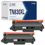 Compatible Brother TN830XL Black Toner Cartridge 2-Pack | High Yield