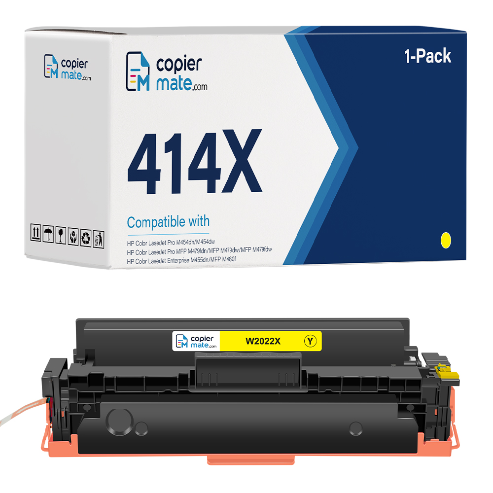 W2020X-主图-Y Compatible HP 414X Yellow Toner Cartridge | High Yield - Image 1