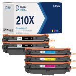 Compatible HP 210X Toner Cartridge 5-Pack - High Yield