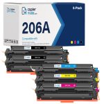 Compatible HP 206A 5-Pack Toner Cartridge