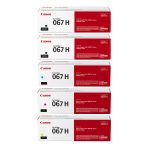Original Canon 067H Toner Cartridge 5-Pack | High Yield