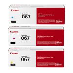 Original Canon 067 Tri-Color Toner Cartridge 3-Pack | Standard Yield