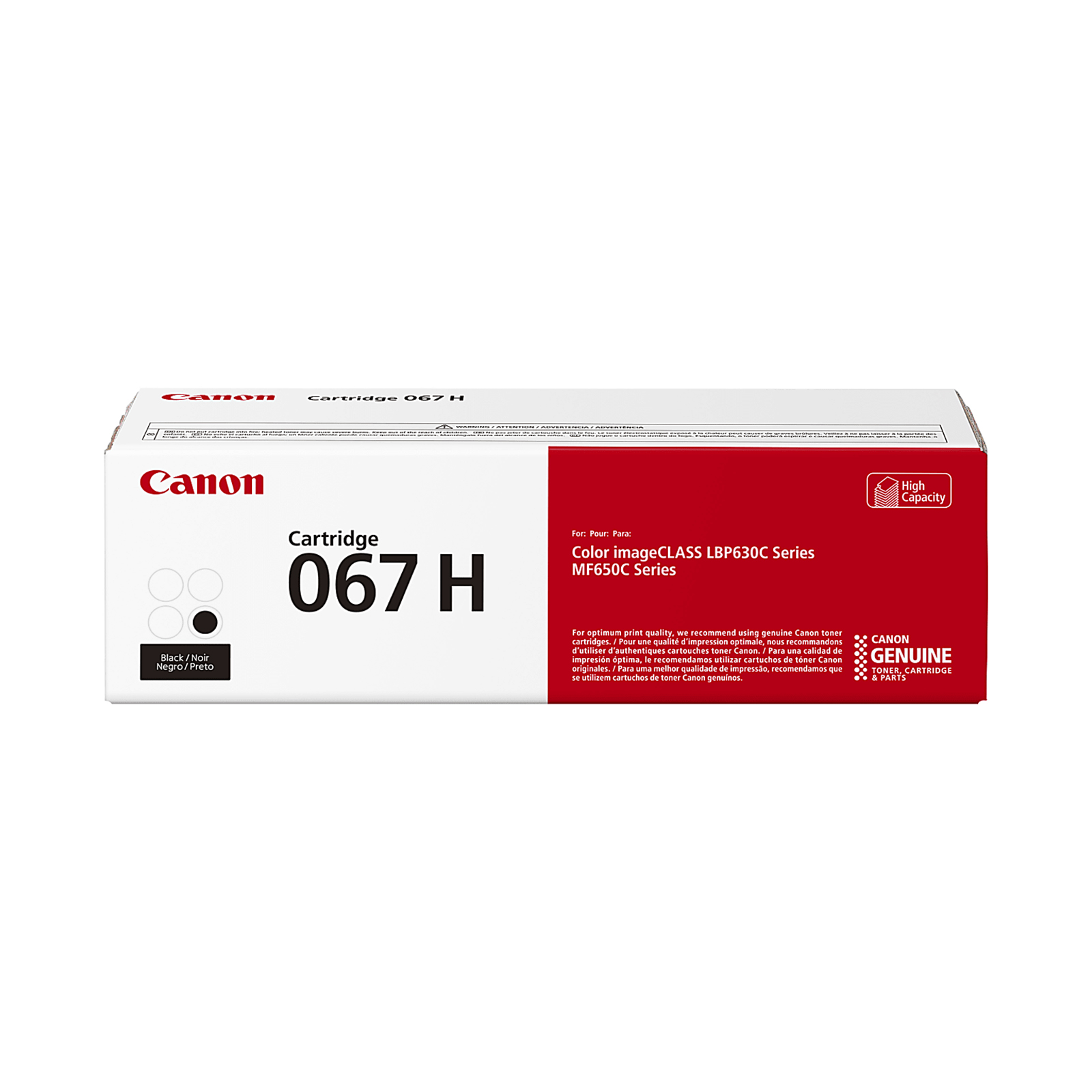 K Original Canon 067H Black Toner Cartridge | High Yield - Image 1