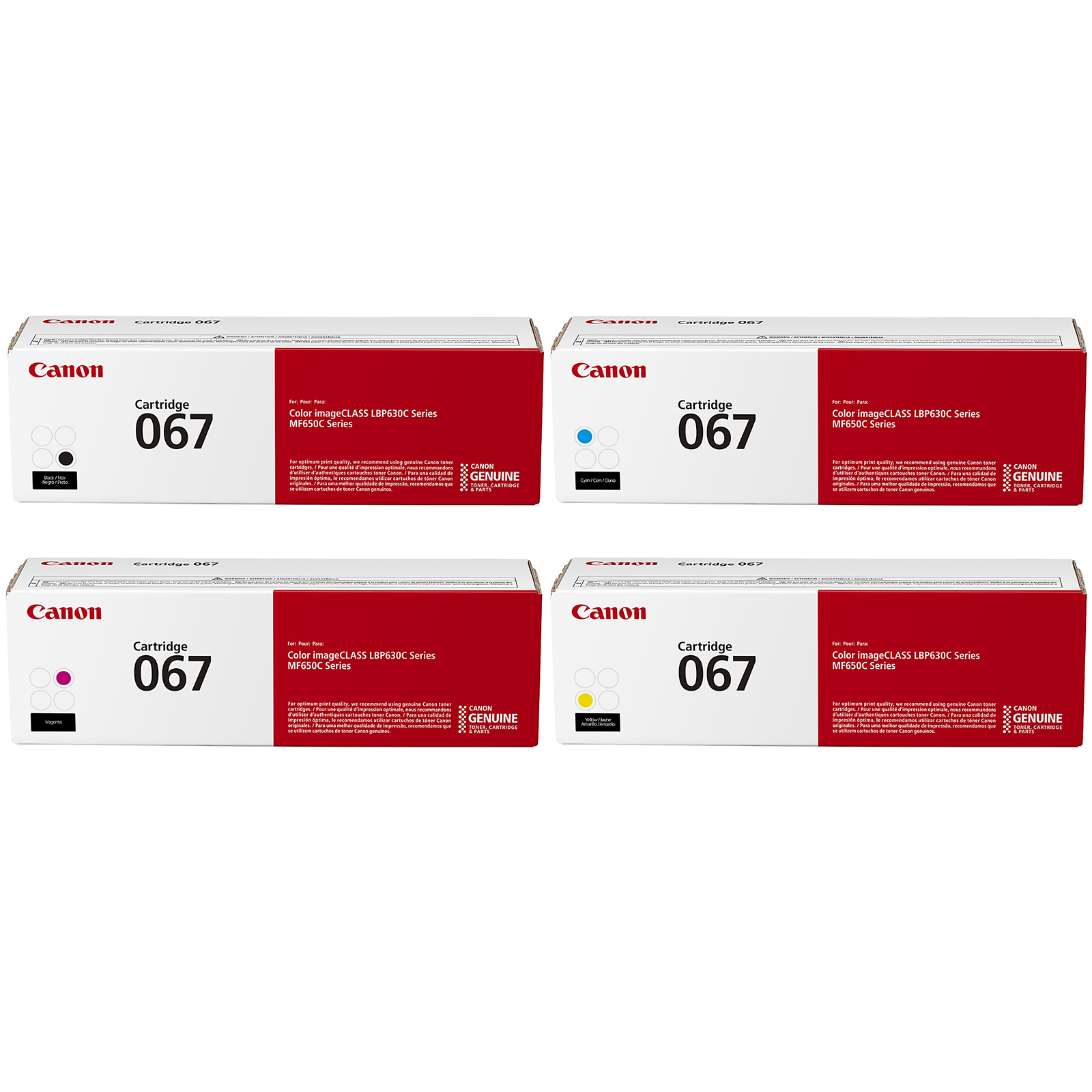 KCMY-1 Original Canon 067 Toner Cartridge 4-Pack | Standard Yield - Image 1